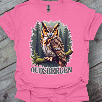 Hibou grand-duc Oudsbergen T-shirt tendance 