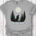 Loup pleine lune Oudsbergen blanc T-shirt intemporel 