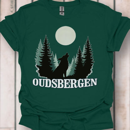 Loup pleine lune Oudsbergen blanc T-shirt intemporel 