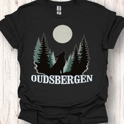 Loup pleine lune Oudsbergen blanc T-shirt intemporel 