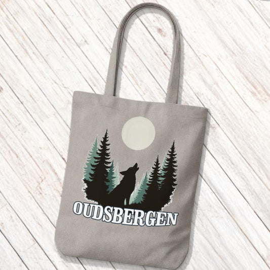 Wolf Volle Maan Oudsbergen Wit Tote Bag