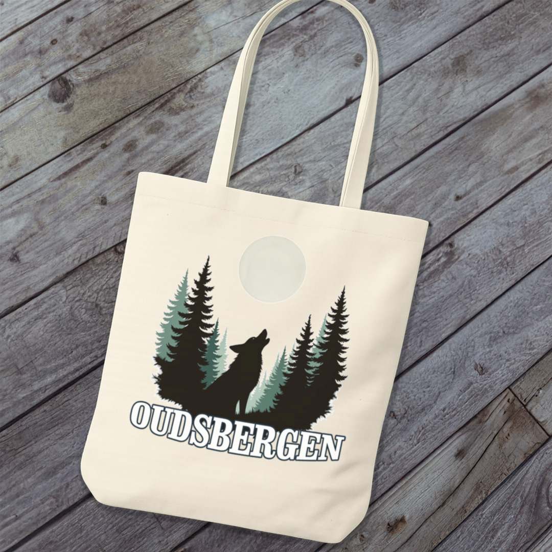 Wolf Volle Maan Oudsbergen Wit Tote Bag