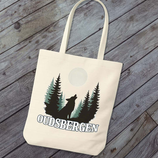 Wolf Volle Maan Oudsbergen Wit Tote Bag