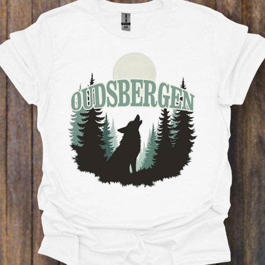 Loup pleine lune Oudsbergen T-shirt intemporel 