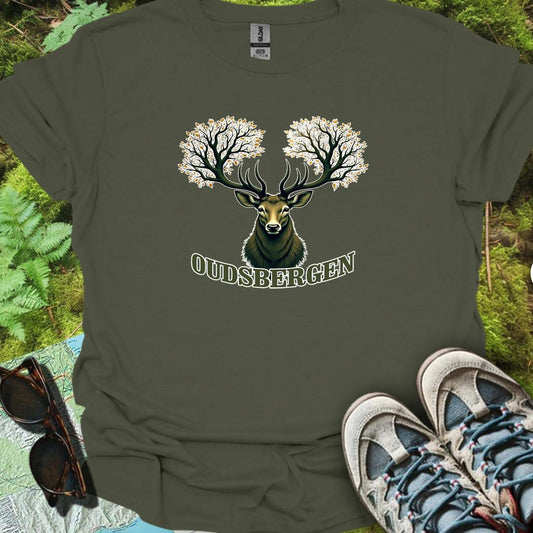 Hert met boomgewei Oudsbergen tijdloos T-shirt