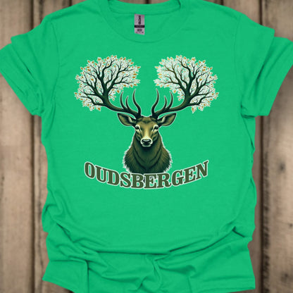 Cerf avec ramure d'arbre Oudsbergen T-shirt tendance