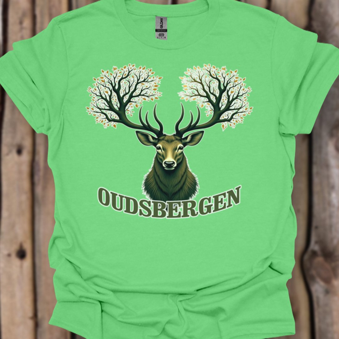Cerf avec ramure d'arbre Oudsbergen T-shirt tendance