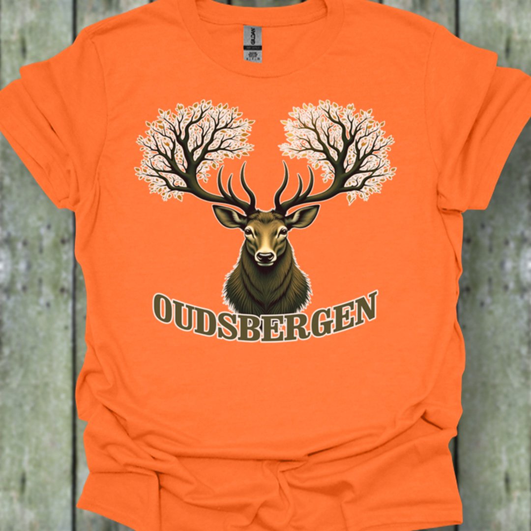Cerf avec ramure d'arbre Oudsbergen T-shirt tendance