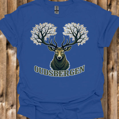 Cerf avec ramure d'arbre Oudsbergen T-shirt tendance