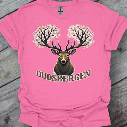 Cerf avec ramure d'arbre Oudsbergen T-shirt tendance