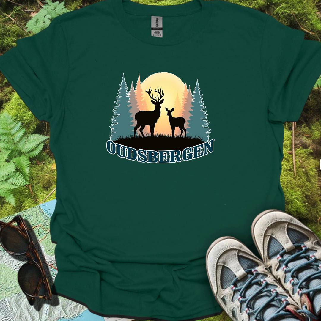 Biche et faon Oudsbergen T-shirt intemporel 