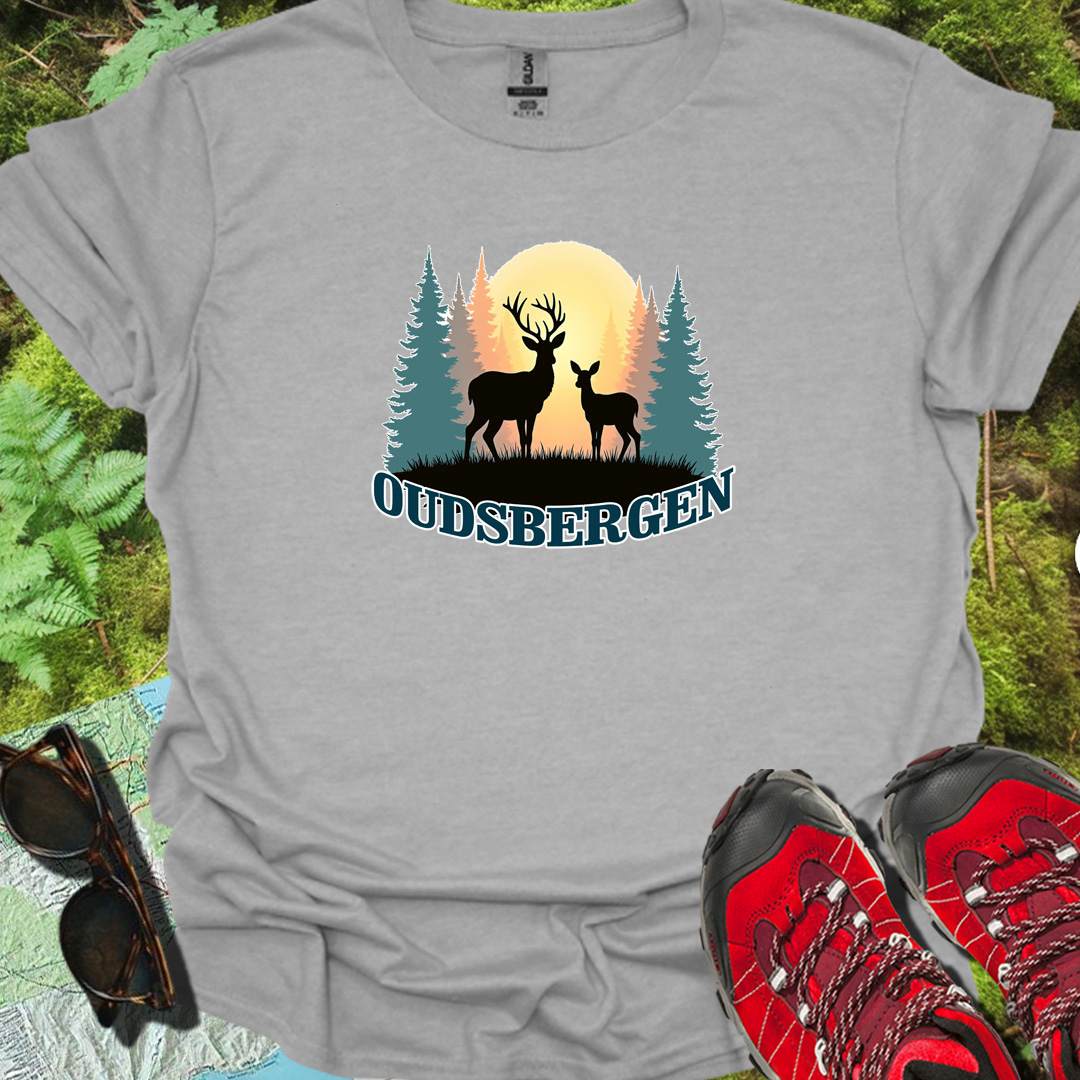 Biche et faon Oudsbergen T-shirt intemporel 