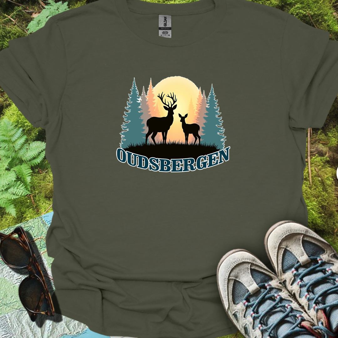 Biche et faon Oudsbergen T-shirt intemporel 