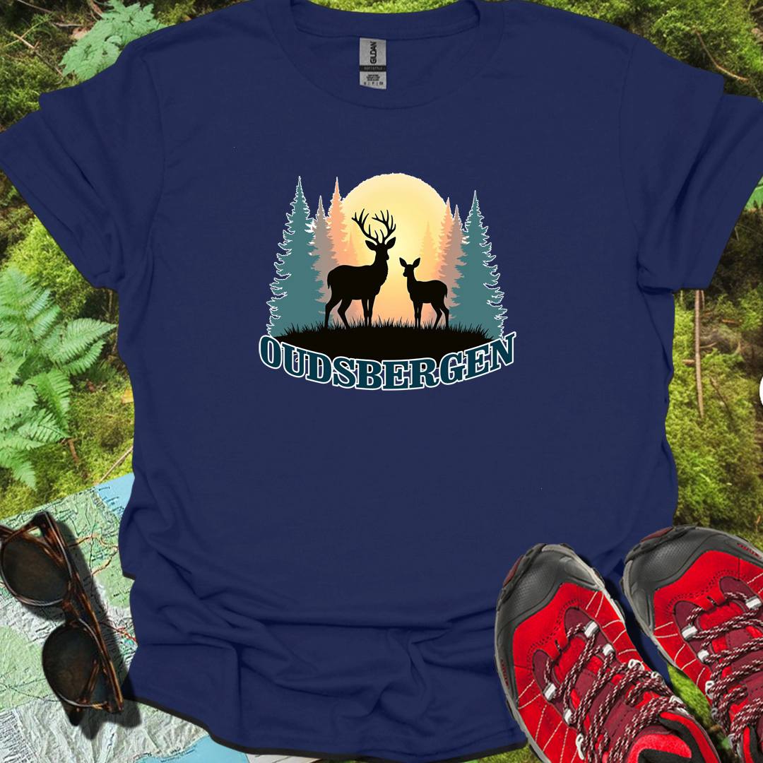 Biche et faon Oudsbergen T-shirt intemporel 