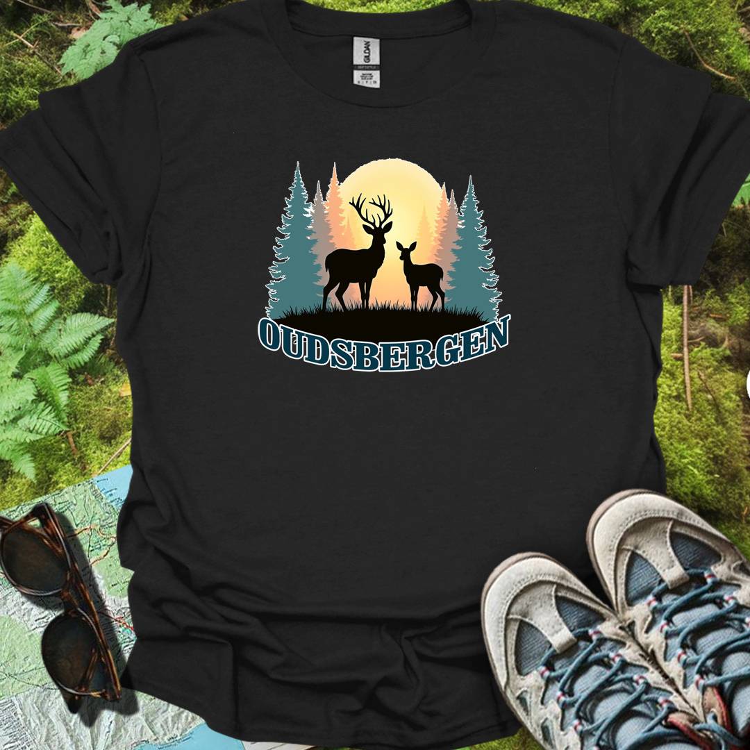 Biche et faon Oudsbergen T-shirt intemporel 