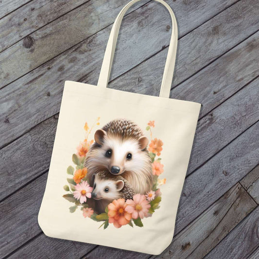 Tote Bag Moeder Egel en Jong