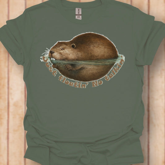 Just Floatin' No Talkin' T-shirt tijdloos