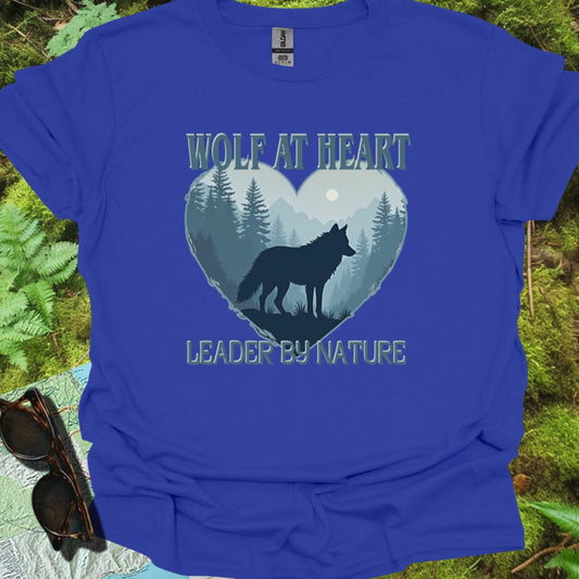Wolf at Heart Leader by Nature T-shirt trendy