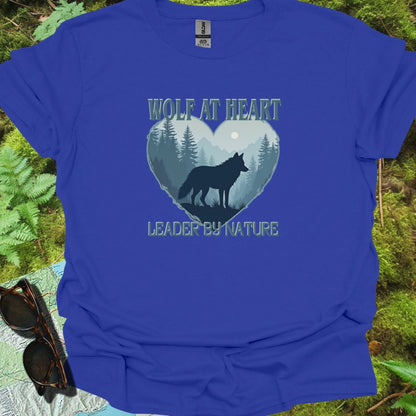Wolf at Heart Leader by Nature T-shirt trendy