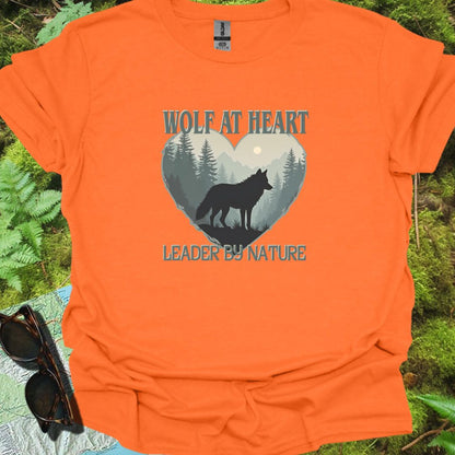 Wolf at Heart Leader by Nature T-shirt trendy