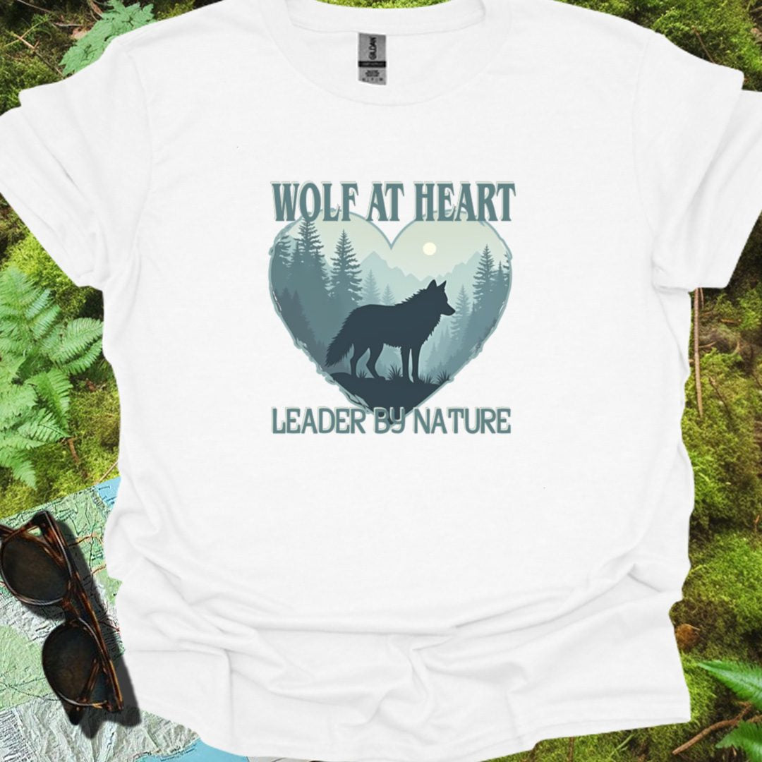 Wolf at Heart Leader by Nature T-shirt tijdloos
