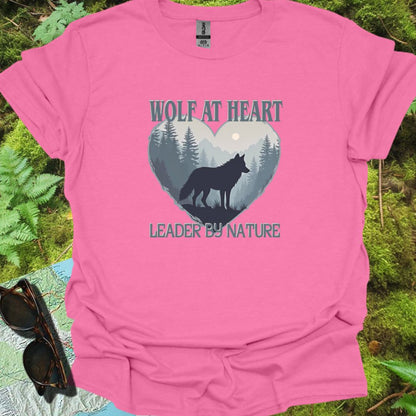 Wolf at Heart Leader by Nature T-shirt trendy