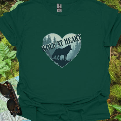 Wolf at Heart diagonaal T-shirt tijdloos