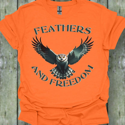 Feathers & Freedom trendy T-shirt 