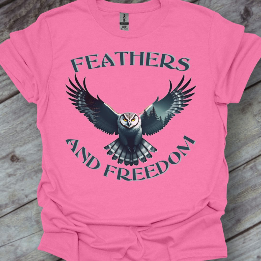 Feathers & Freedom trendy T-shirt 