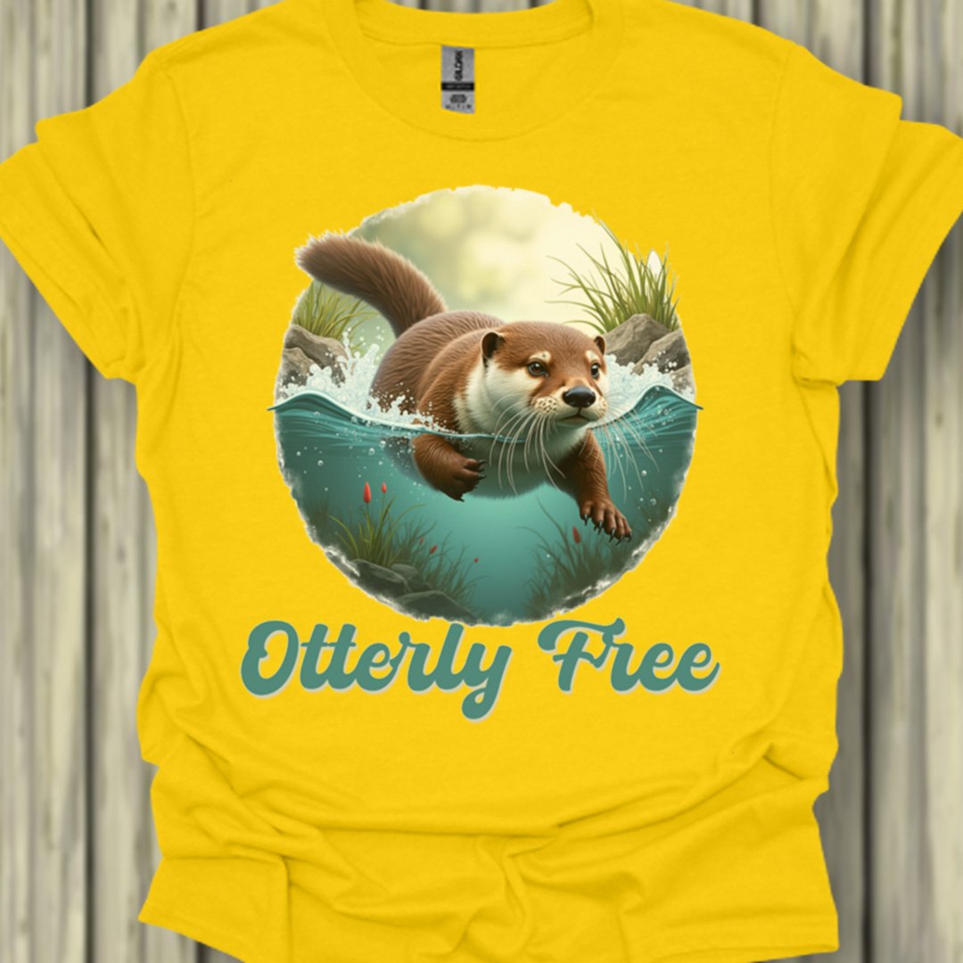 Otterly Free trendy T-shirt 
