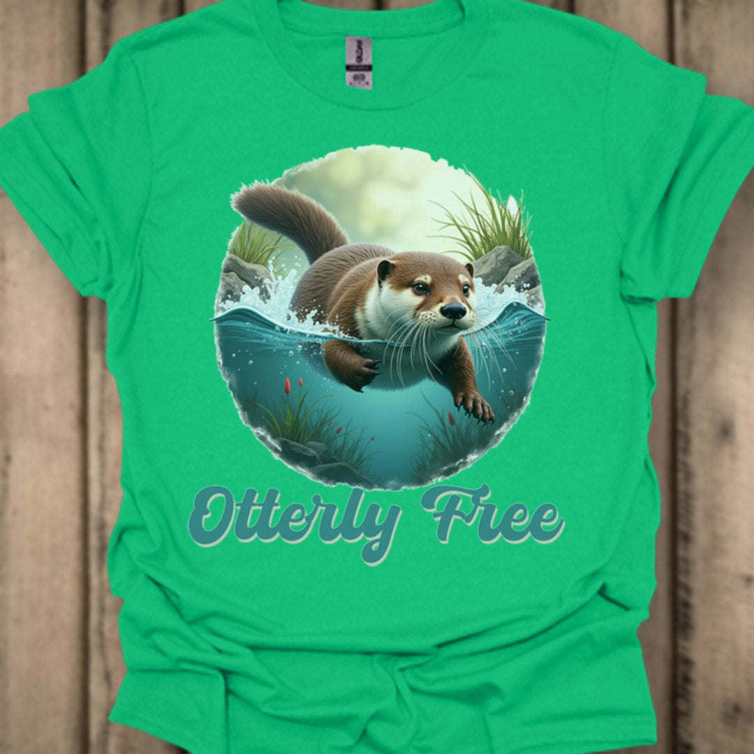Otterly Free trendy T-shirt 