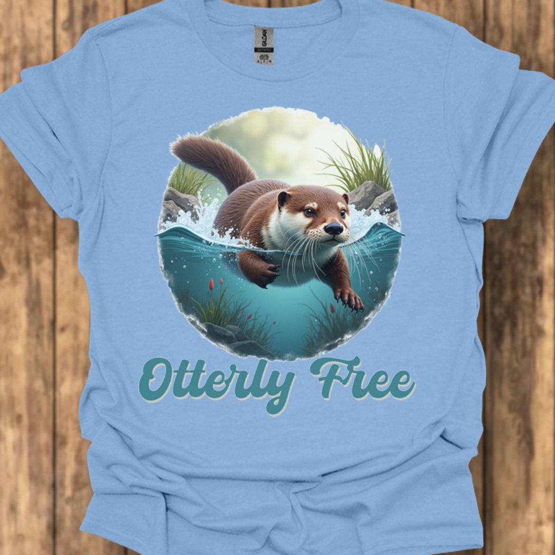 Otterly Free trendy T-shirt 