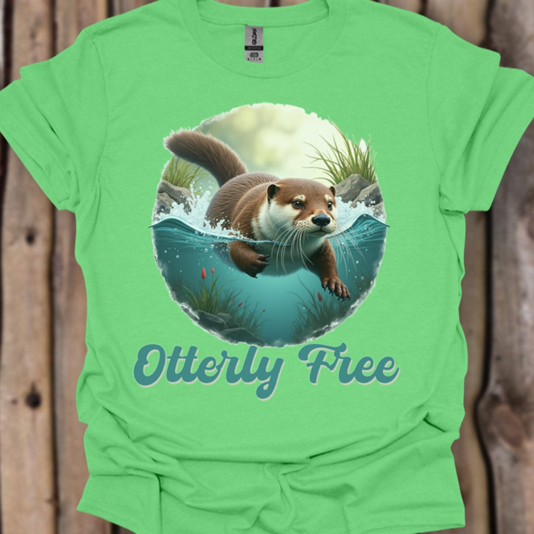 Otterly Free trendy T-shirt 