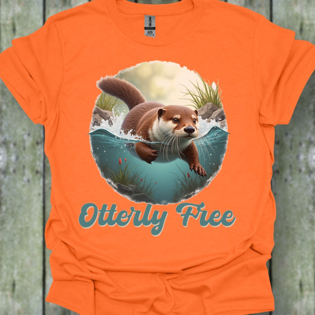 Otterly Free trendy T-shirt 