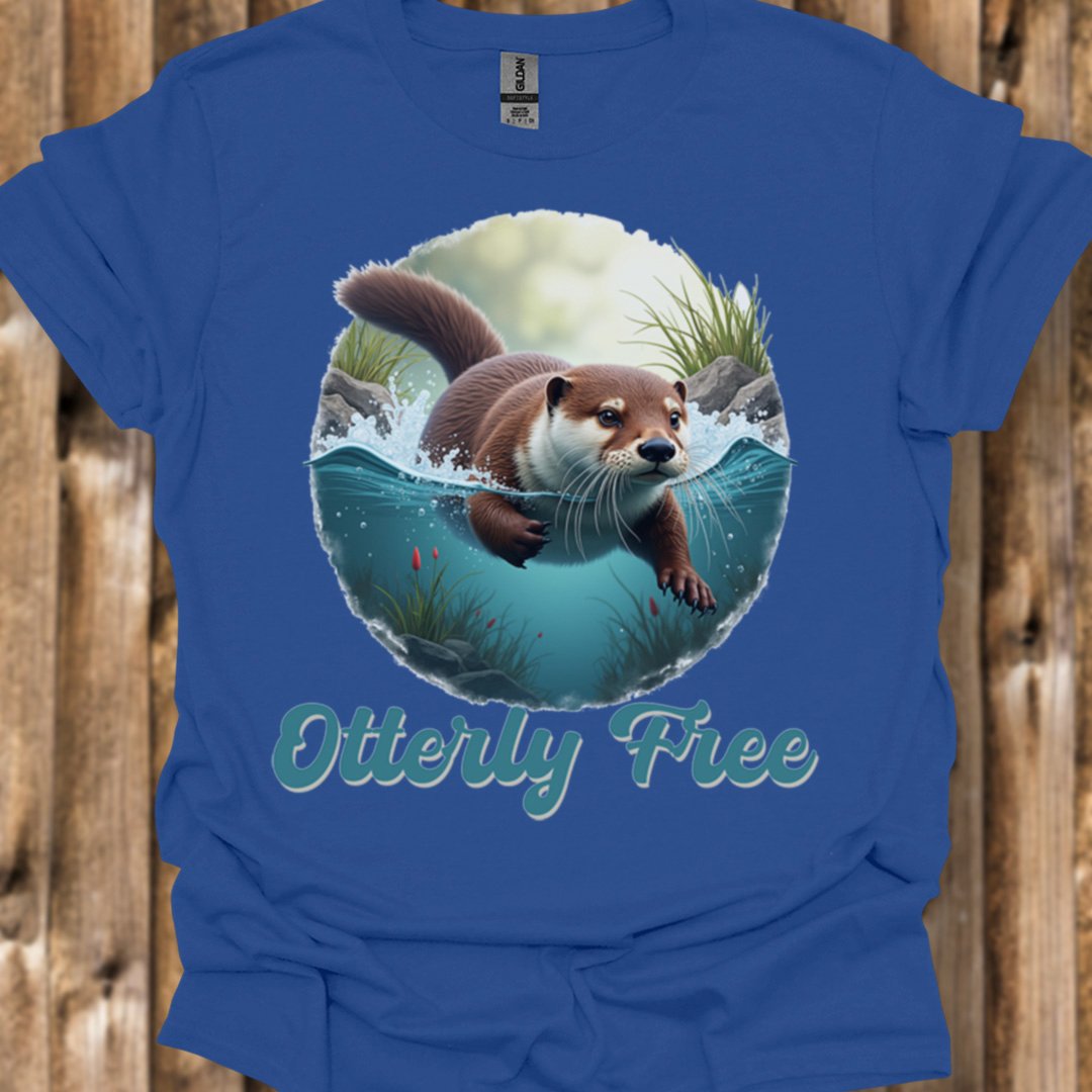 Otterly Free trendy T-shirt 