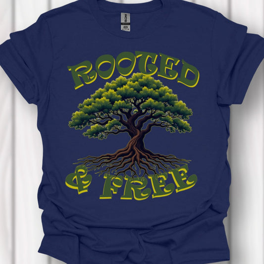 Rooted & Free T-shirt tijdloos