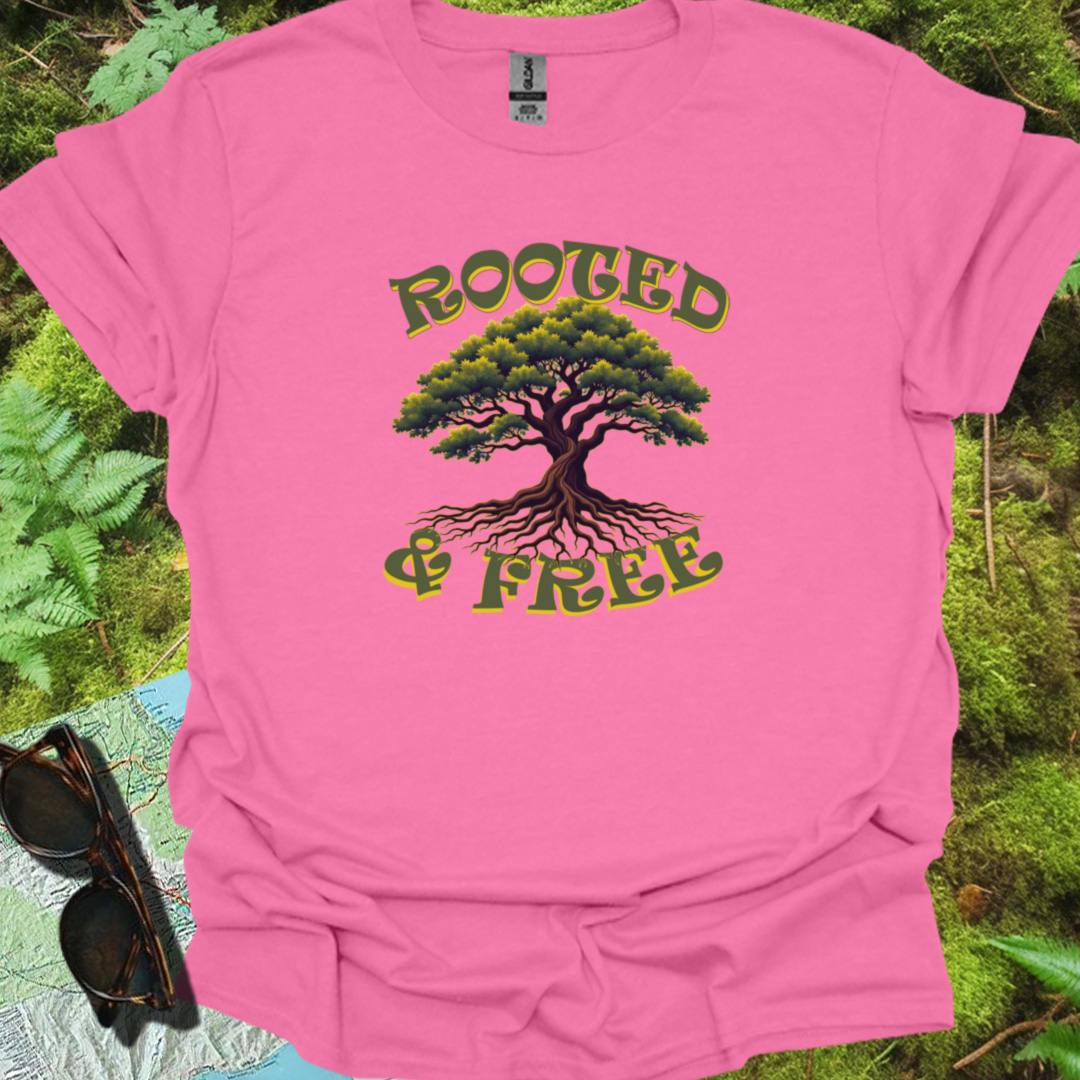 Rooted & Free T-shirt trendy