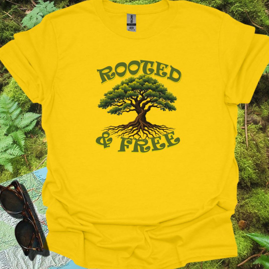 Rooted & Free T-shirt trendy