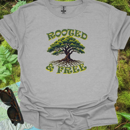 Rooted & Free T-shirt tijdloos