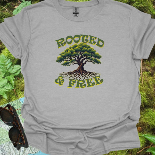 Rooted & Free T-shirt tijdloos