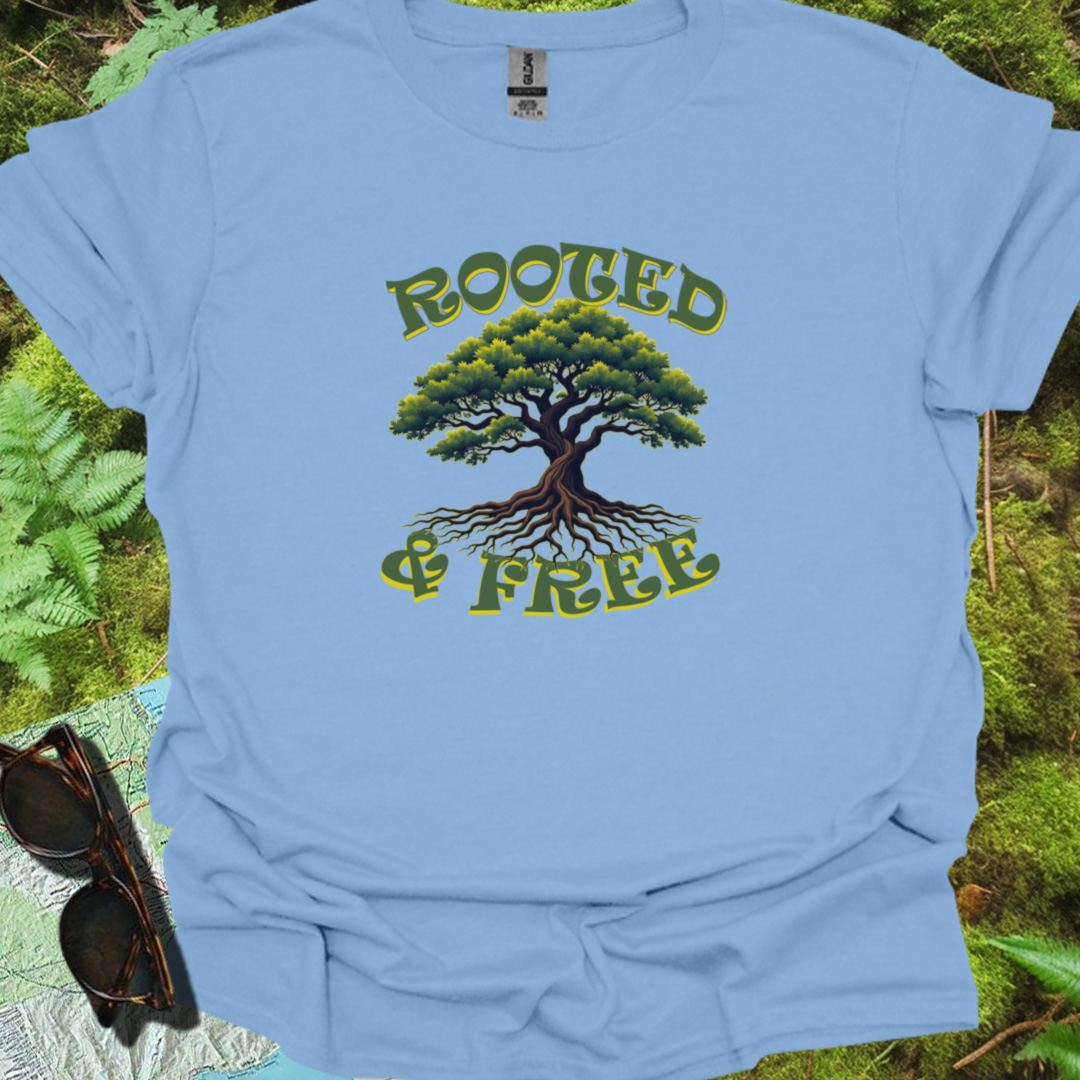 Rooted & Free T-shirt trendy