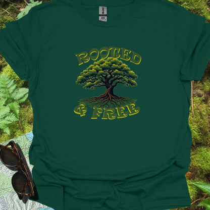 Rooted & Free T-shirt tijdloos