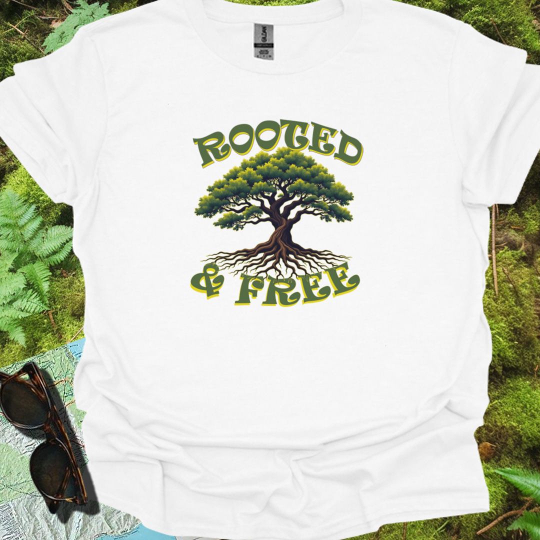 Rooted & Free T-shirt tijdloos