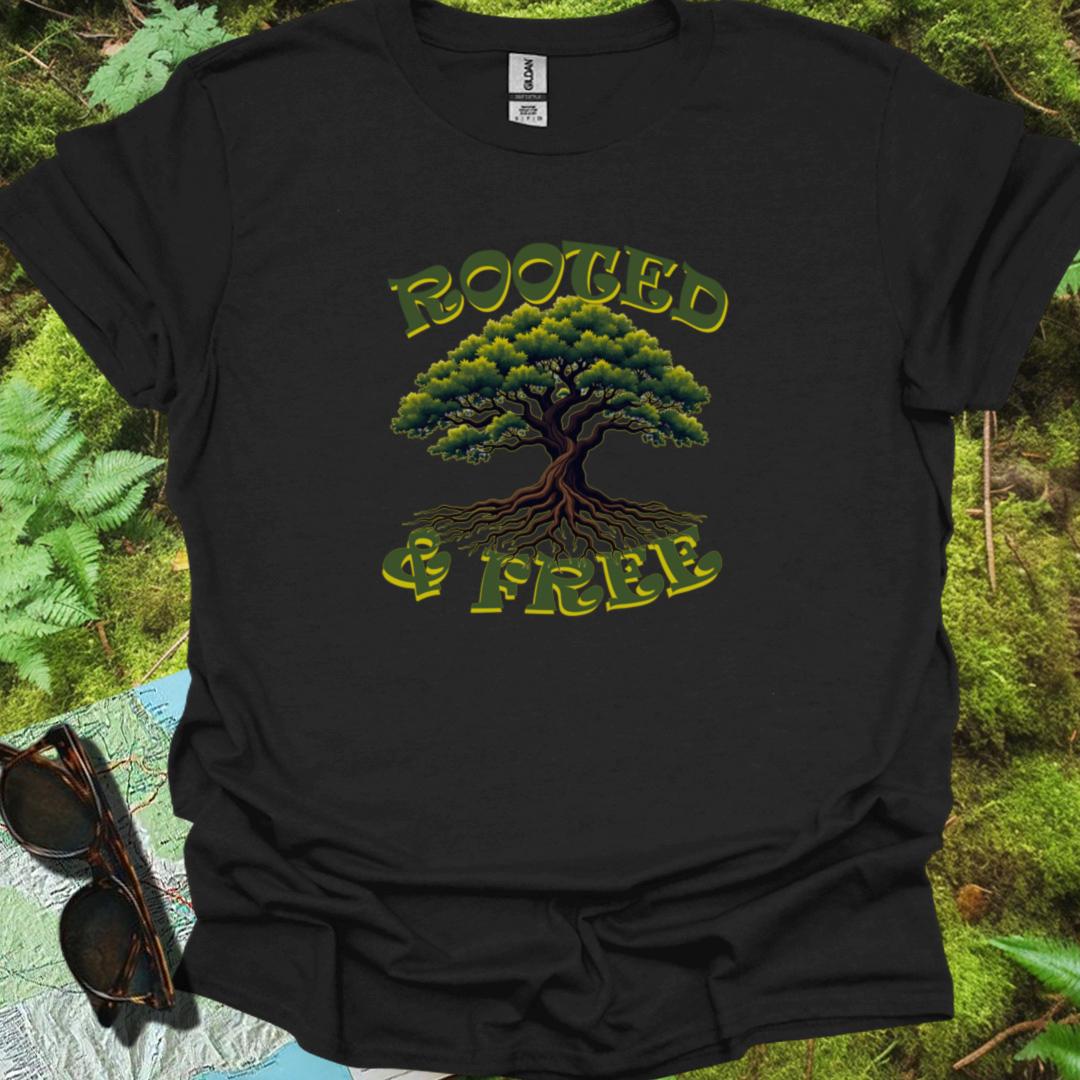 Rooted & Free T-shirt tijdloos