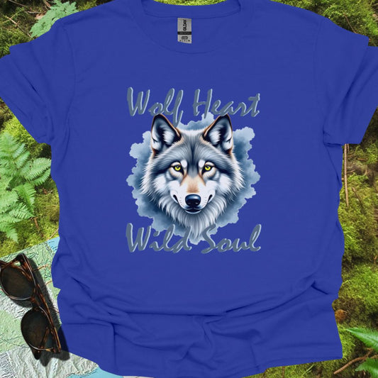 Wolf Heart Wild Soul T-shirt trendy