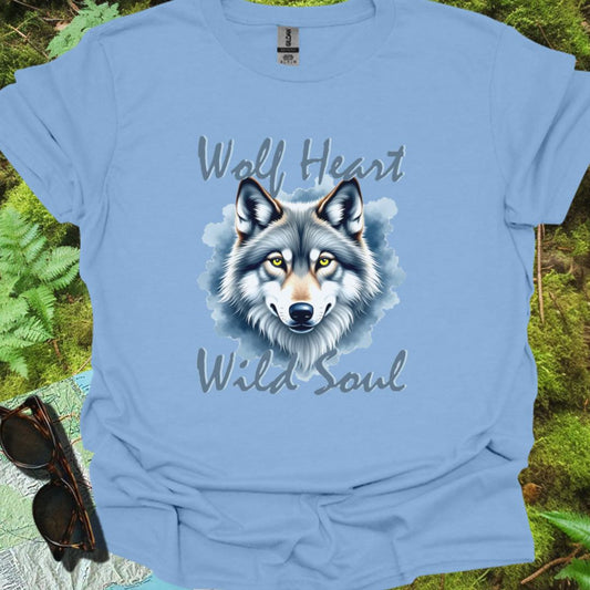 Wolf Heart Wild Soul T-shirt trendy