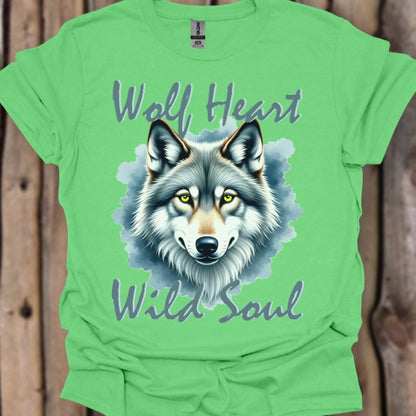 Wolf Heart Wild Soul T-shirt tendance