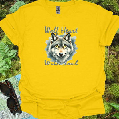 Wolf Heart Wild Soul T-shirt trendy