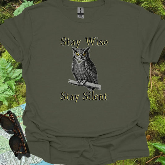 Stay Wise Stay Silent T-shirt tijdloos