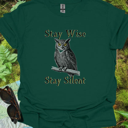 Stay Wise Stay Silent T-shirt tijdloos